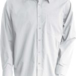 Chemise manches longues Homme brodée personnalisée coton popeline - K541