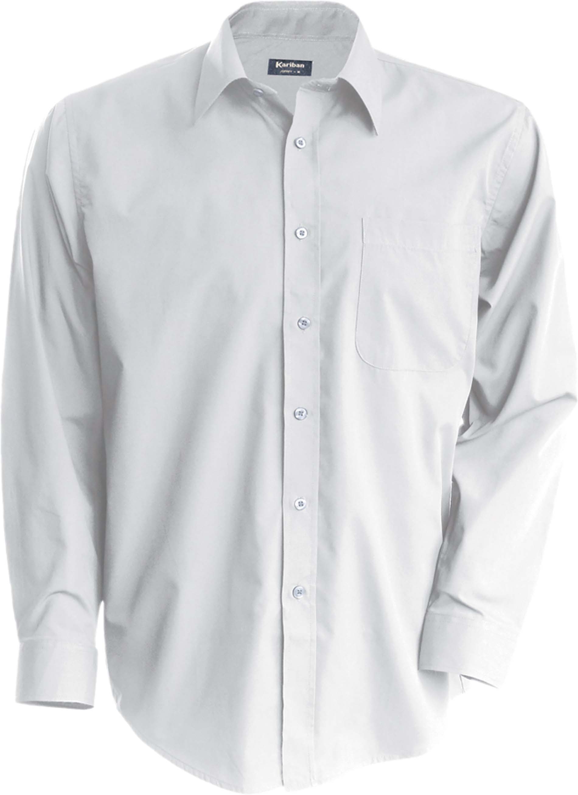 Chemise manches longues Homme brod e personnalis e coton popeline