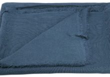 Écharpe carrée tissée avec courtes franges brodée personnalisée viscose polyester - KP405