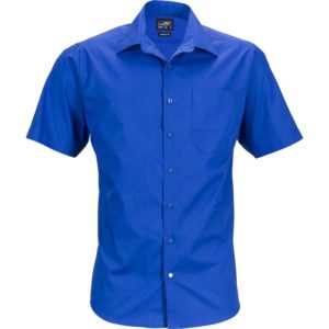 Chemise Business manches courtes Homme brodée personnalisée coton