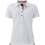 Polo traditionnel Fashion manches courtes Femme brodé personnalisé coton peigné - JN715